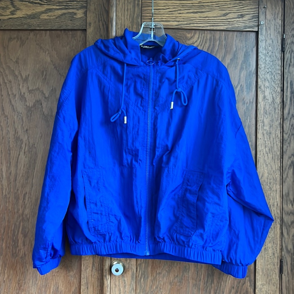Lightweight Hooded Windbreaker Jacket - Blue